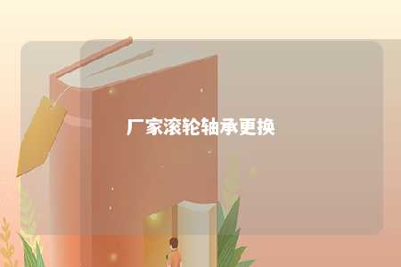 厂家滚轮轴承更换 