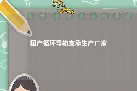 国产循环导轨支承生产厂家 